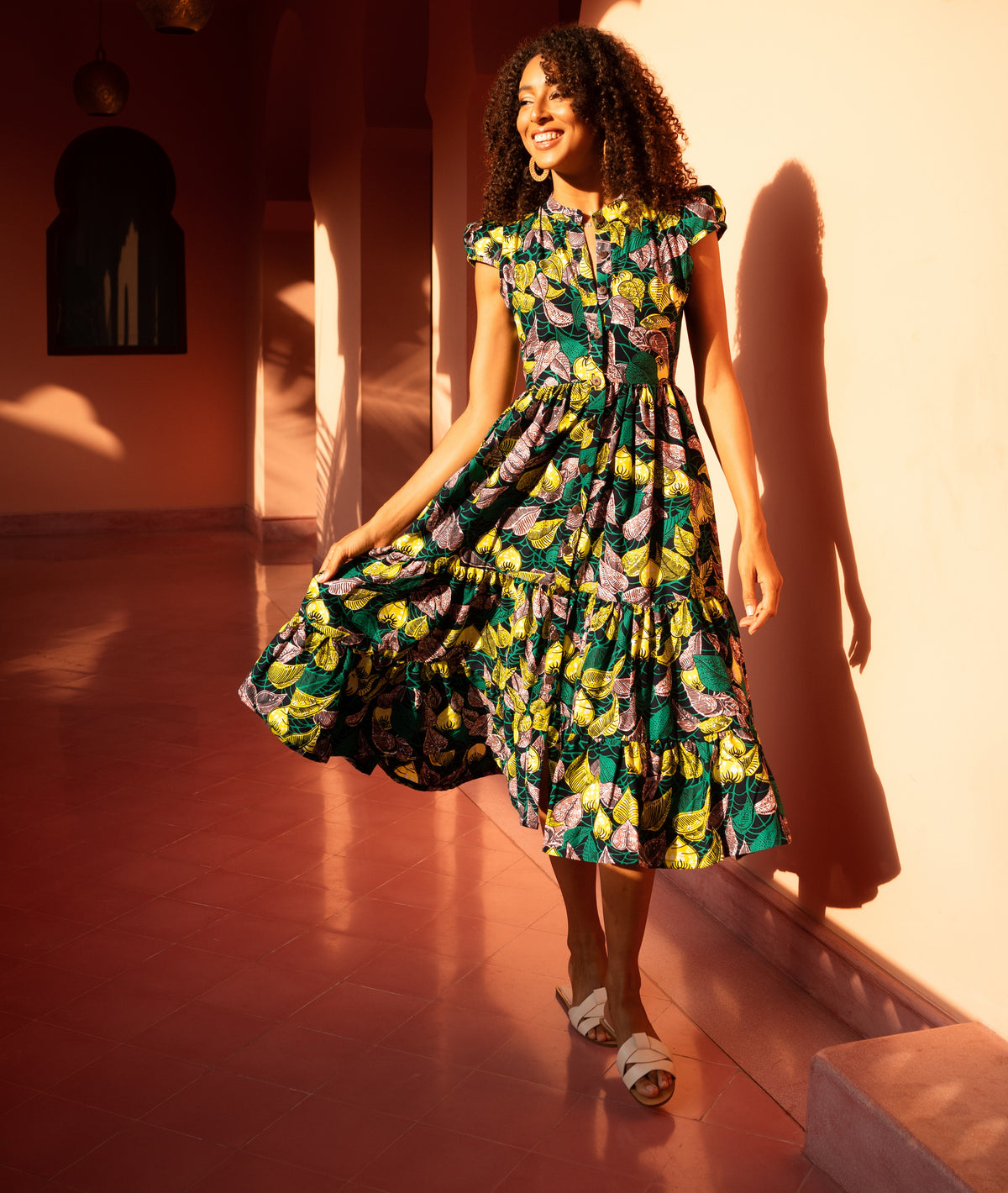 knee length dresses for ladies Midi Shirt Dress – KIKI Clothing
